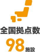 全国拠点数98施設